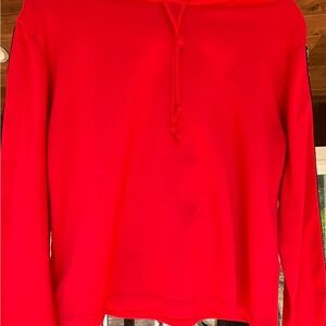Women's Vibrant Red Long Sleeve Top. Dirtee Laundry.